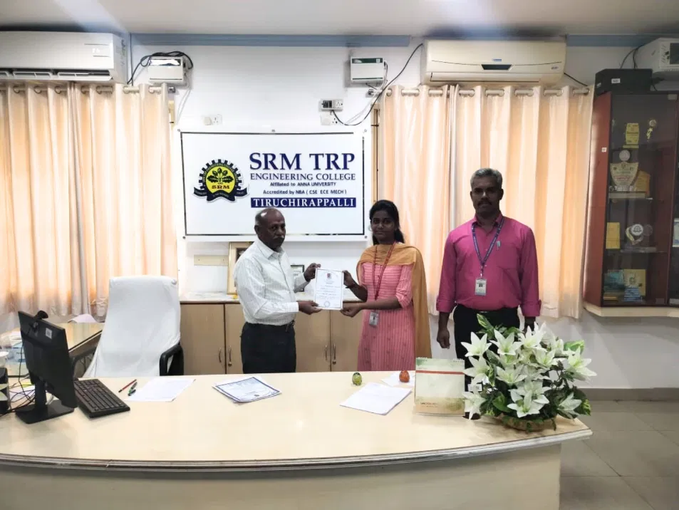 L/Cpl MERCY I Had been honored by our Principal For successful completion CATC - II cum IGC shooting camp held at Kongu Engineering College, Perundurai, Erode from 15 April to 24 April 2024.
