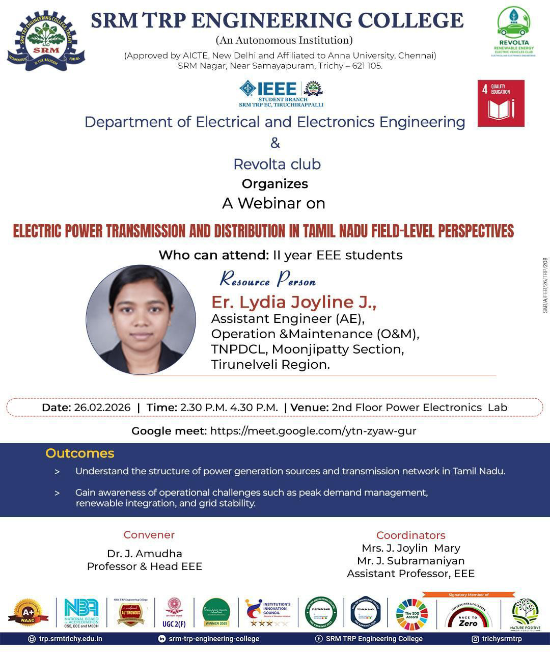 ELECTRIC POWER TRANSMISSION & DISTRIBUTION IN TAMIL NADU – FIELD-LEVEL PERSPECTIVES