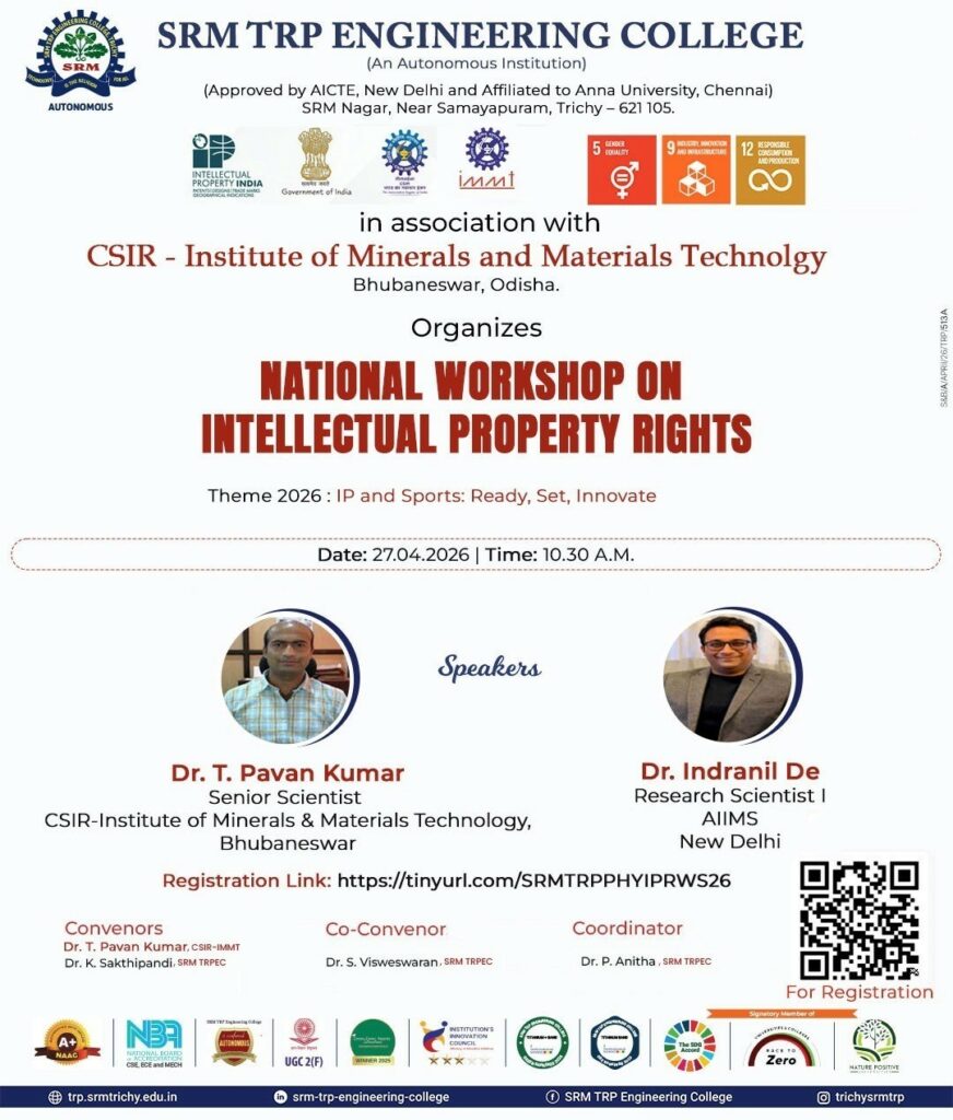 NATIONAL WORKSHOP ON INTELLECTUAL PROPERTY RIGHTS