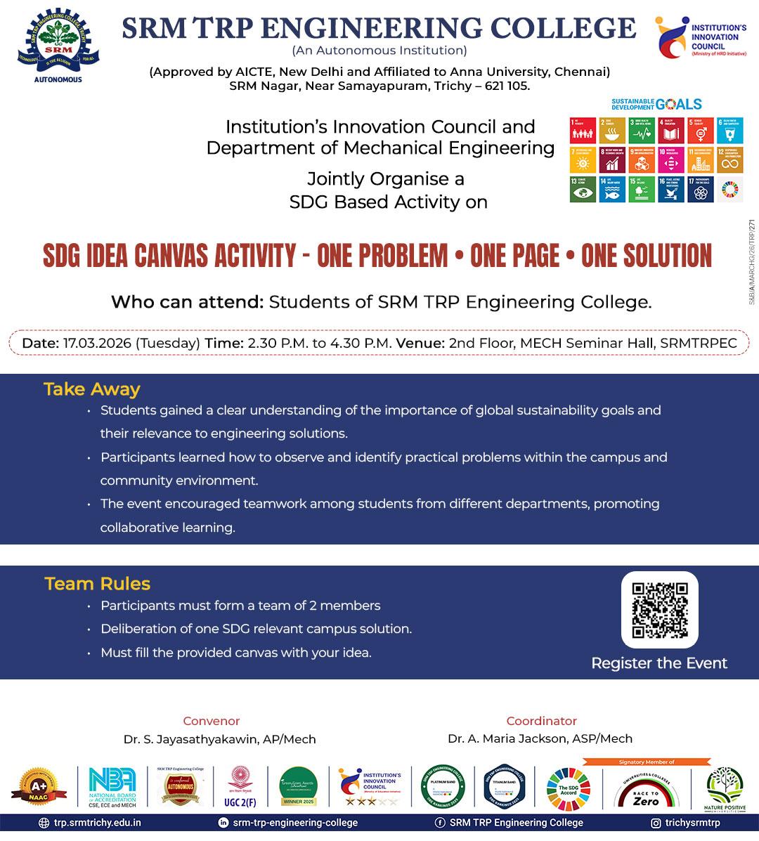 SDG IDEA CANVAS: ONE PROBLEM